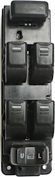 2008 Hummer H3 - Front, Driver Side Window Switch, Black, 6 Buttons