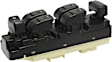 2008 Hummer H3 - Front, Driver Side Window Switch, Black, 6 Buttons