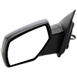 Driver Side Mirror, Power Adjust, Heated, Manual Folding, Paintable, No Signal Light, No Memory, No Puddle Light, No Auto-Dim, With Blind Spot Glass