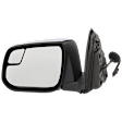 Driver Side Mirror, Power Adjust, Manual Folding, Heated, Chrome, No Signal Light, No Memory, No Puddle Light, No Auto-Dimming, With Blind Spot Glass
