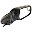 Passenger Side Mirror, Power Adjust, Non-Heated, Manual Folding, Textured Black, No Signal Light, No Memory, No Puddle Light, No Auto-Dim, With Blind Spot Glass
