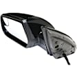 Driver Side Mirror, Power Adjust, Heated, Manual Folding, Paintable, No Signal Light, No Memory, No Puddle Light, No Auto-Dim, With Blind Spot Glass