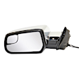 Driver Side Mirror, Power Adjust, Heated, Manual Folding, Chrome, No Signal Light, With Memory, No Puddle Light, No Auto-Dim, With Blind Spot Glass