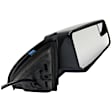 Passenger Side Mirror, Power Adjust, Non-Heated, Manual Folding, Textured Black, No Signal Light, No Memory, No Puddle Light, No Auto-Dim, With Blind Spot Glass