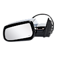 Driver Side Mirror, Power Adjust, Heated, Manual Folding, Chrome, No Signal Light, No Memory, No Puddle Light, No Auto-Dim, No Blind Spot Feature