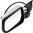 Driver Side Mirror, Power Adjust, Heated, Manual Folding, Chrome, No Signal Light, No Memory, No Puddle Light, No Auto-Dim, No Blind Spot Feature