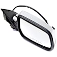 Passenger Side Mirror, Power Adjust, Heated, Manual Folding, Chrome, No Signal Light, No Memory, No Puddle Light, No Auto-Dim, No Blind Spot Feature