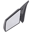Driver Side Mirror, Manual Adjust, Manual Folding, Non-Heated, Textured Black, No Signal Light, No Memory, No Puddle Light, No Auto-Dimming, No Blind Spot Feature