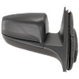 Passenger Side Mirror, Power Adjust, Non-Folding, Non-Heated, Textured Black, No Signal Light, No Memory, No Puddle Light, No Auto-Dimming, No Blind Spot Feature