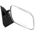 Passenger Side Mirror, Non-Towing, Manual Adjust, Manual Folding, Non-Heated, Chrome, No Signal Light, No Memory, No Puddle Light, No Auto-Dimming, No Blind Spot Feature