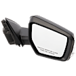 Passenger Side Mirror, Power Adjust, Manual Folding, Heated, Paintable, In-housing Signal Light, No Memory, With Puddle Light, No Auto-Dimming, No Blind Spot Feature
