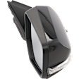 Passenger Side Mirror, Power Adjust, Manual Folding, Heated, Paintable, In-housing Signal Light, No Memory, With Puddle Light, No Auto-Dimming, No Blind Spot Feature