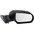 2014-2018 Cadillac ATS - Passenger Side Mirror, Power Adjust, Manual Folding, Heated, Paintable, No Signal Light, With memory, With Puddle Light, No Auto-Dimming, No Blind Spot Feature