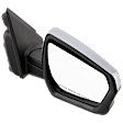 Passenger Side Mirror, Power Adjust, Heated, Manual Folding, Chrome