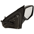 Passenger Side Mirror, Power Adjust, Heated, Power Folding, With 1 Chrome and 1 Paintable Cap, In-glass Signal Light, With Memory, With Puddle Light, No Auto-Dim, No Blind Spot Feature