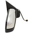 Passenger Side Mirror, Power Adjust, Heated, Power Folding, With 1 Chrome and 1 Paintable Cap, In-glass Signal Light, With Memory, With Puddle Light, No Auto-Dim, No Blind Spot Feature