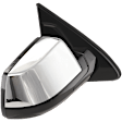 Passenger Side Mirror, Power Adjust, Heated, Power Folding, Chrome, In-glass Signal Light, With Memory, With Puddle Light, No Auto-Dim, No Blind Spot Feature