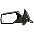 Driver Side Mirror, Power Adjust, Heated, Power Folding, With 1 Chrome and 1 Paintable Cap, In-glass Signal Light, With Memory, With Puddle Light, No Auto-Dim, With Blind Spot Detection in Glass