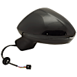Driver Side Mirror, Power Adjust, Heated, Manual Folding, Paintable, In-housing Signal Light, No Memory, No Puddle Light, No Auto-Dim, No Blind Spot Feature