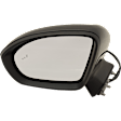 Driver Side Mirror, Power Adjust, Heated, Power Folding, Paintable, No Signal Light, No Memory, No Puddle Light, No Auto-Dim, With Blind Spot Detection in Glass