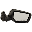 Passenger Side Mirror, Power Adjust, Manual Folding, Heated, Chrome, In-housing Signal Light, With memory, With Puddle Light, No Auto-Dimming, No Blind Spot Feature