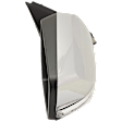 Passenger Side Mirror, Power Adjust, Manual Folding, Heated, Chrome, In-housing Signal Light, With memory, With Puddle Light, No Auto-Dimming, No Blind Spot Feature