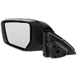Driver Side Mirror, Power Adjust, Manual Folding, Heated, Paintable, In-housing Signal Light, With memory, With Puddle Light, No Auto-Dimming, No Blind Spot Feature