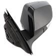 Driver Side Mirror, Power Adjust, Manual Folding, Heated, Paintable, In-housing Signal Light, With memory, With Puddle Light, No Auto-Dimming, No Blind Spot Feature