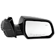 Passenger Side Mirror, Power Adjust, Heated, Manual Folding, Paintable, No Signal Light, No Memory, No Puddle Light, No Auto-Dim, With Blind Spot Detection in Glass