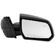 Passenger Side Mirror, Power Adjust, Heated, Manual Folding, Paintable, No Signal Light, No Memory, No Puddle Light, No Auto-Dim, With Blind Spot Detection in Glass