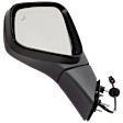 Driver Side Mirror, Power Adjust, Manual Folding, Heated, Paintable, In-housing Signal Light, No Memory, No Puddle Light and Auto-Dimming, With BSD in Glass, Without Side Object Sensor