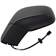 Driver Side Mirror, Power Adjust, Manual Folding, Heated, Paintable, In-housing Signal Light, No Memory, No Puddle Light and Auto-Dimming, With BSD in Glass, Without Side Object Sensor