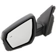 Driver Side Mirror, Power Adjust, Manual Folding, Heated, Paintable, In-housing Signal Light, No Memory, No Puddle Light, No Auto-Dimming, With Blind Spot Detection in Glass