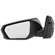 Driver Side Mirror, Power Adjust, Manual Folding, Heated, Paintable, In-housing Signal Light, No Memory, No Puddle Light, No Auto-Dimming, With Blind Spot Detection in Glass