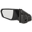 Driver Side Mirror, Power Adjust, Manual Folding, Heated, Paintable, In-housing Signal Light, No Memory, No Puddle Light, No Auto-Dimming, With Blind Spot Detection in Glass