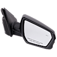 Passenger Side Mirror, Power Adjust, Manual Folding, Heated, Paintable, In-housing Signal Light, No Memory, No Puddle Light, No Auto-Dimming, With Blind Spot Detection in Glass