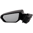 Driver Side Mirror, Power Adjust, Manual Folding, Heated, Paintable, In-housing Signal Light, With memory, No Puddle Light, No Auto-Dimming, With Blind Spot Glass