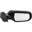 Passenger Side Mirror, Power Adjust, Manual Folding, Non-Heated, Paintable, No Signal Light, No Memory, No Puddle Light, No Auto-Dimming, With Blind Spot Detection in Glass