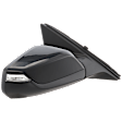 Passenger Side Mirror, Power Adjust, Manual Folding, Heated, Paintable, In-Housing Signal Light, No Memory, No Puddle Light, No Auto-Dimming, With Blind Spot Detection in Glass