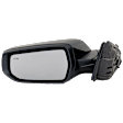 Driver Side Mirror, Power Adjust, Manual Folding, Heated, Paintable, In-Housing Signal Light, With Memory, No Puddle Light, No Auto-Dimming, With Blind Spot Detection in Glass