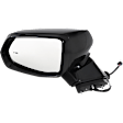 Driver Side Mirror, Power Adjust, Manual Folding, Heated, Paintable, In-Housing Signal Light, No Memory, No Puddle Light, No Auto-Dimming, With Blind Spot Detection in Glass