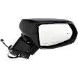 Passenger Side Mirror, Power Adjust, Manual Folding, Heated, Paintable, In-Housing Signal Light, No Memory, No Puddle Light, No Auto-Dimming, With Blind Spot Detection in Glass