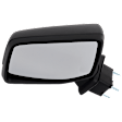 Driver Side Mirror, Power Adjust, Heated, Manual Folding, Textured Black, No Signal Light, No Memory, No Puddle Light, No Auto-Dim, No Blind Spot Feature