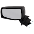Driver Side Mirror, Power Adjust, Heated, Manual Folding, Textured Black, No Signal Light, No Memory, No Puddle Light, No Auto-Dim, No Blind Spot Feature
