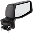 Passenger Side Mirror, Power Adjust, Heated, Manual Folding, Textured Black, No Signal Light, No Memory, No Puddle Light, No Auto-Dim, No Blind Spot Feature