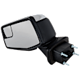 Driver Side Mirror, Power Adjust, Heated, Power Folding, Chrome, In-housing Signal Light, With Memory, With Puddle Light, No Auto-Dim, No Blind Spot Feature