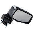 Passenger Side Mirror, Power Adjust, Power Folding, Heated, Chrome, In-housing Signal Light, With memory, With Puddle Light, With Auto-Dimming, No Blind Spot Feature, With Temp Sensor