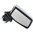 Passenger Side Mirror, Power Adjust, Heated, Manual Folding, Chrome, No Signal Light, With Memory, No Puddle Light, No Auto-Dim, No Blind Spot Feature