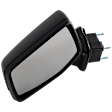 Driver Side Mirror, Non-Towing, Power Adjust, Manual Folding, Heated, Textured Black, No Signal Light, No Memory, No Puddle Light, No Auto-Dimming, No Blind Spot Feature
