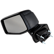 Driver Side Mirror, Non-Towing, Power Adjust, Manual Folding, Heated, Textured Black, No Signal Light, No Memory, No Puddle Light, No Auto-Dimming, No Blind Spot Feature
